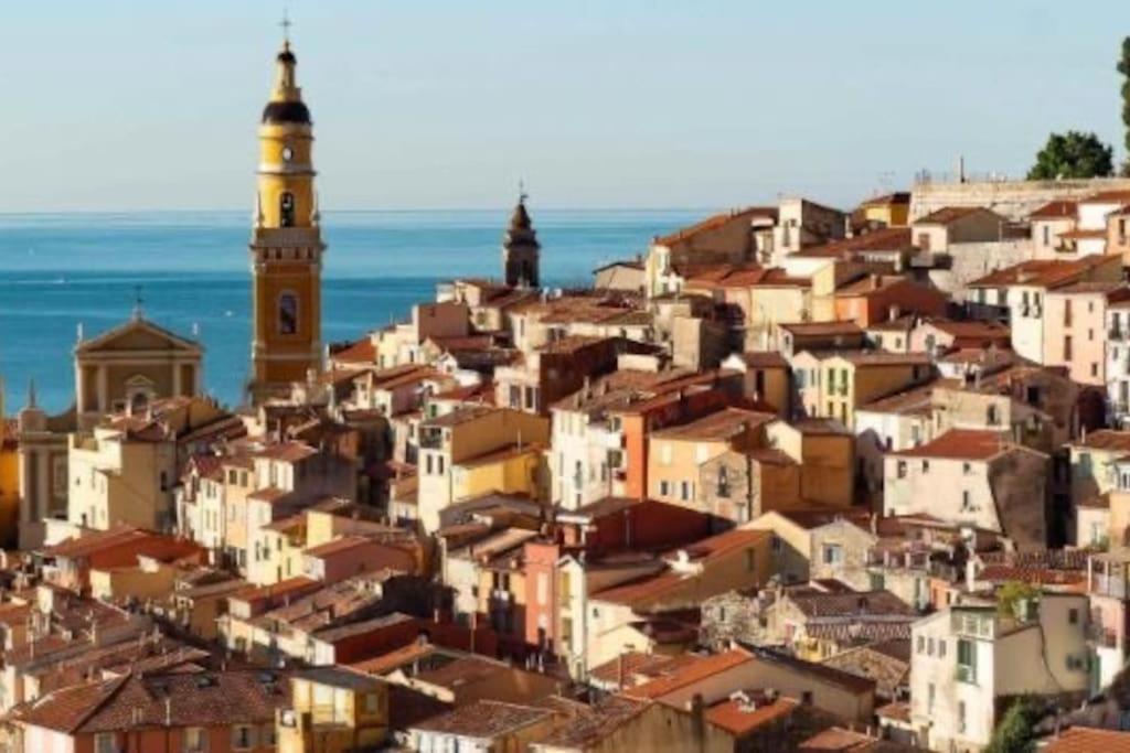 Magnifique T2 Proche Mer Et Ville Refait A Neuf Avec Terrasse Menton Extérieur photo